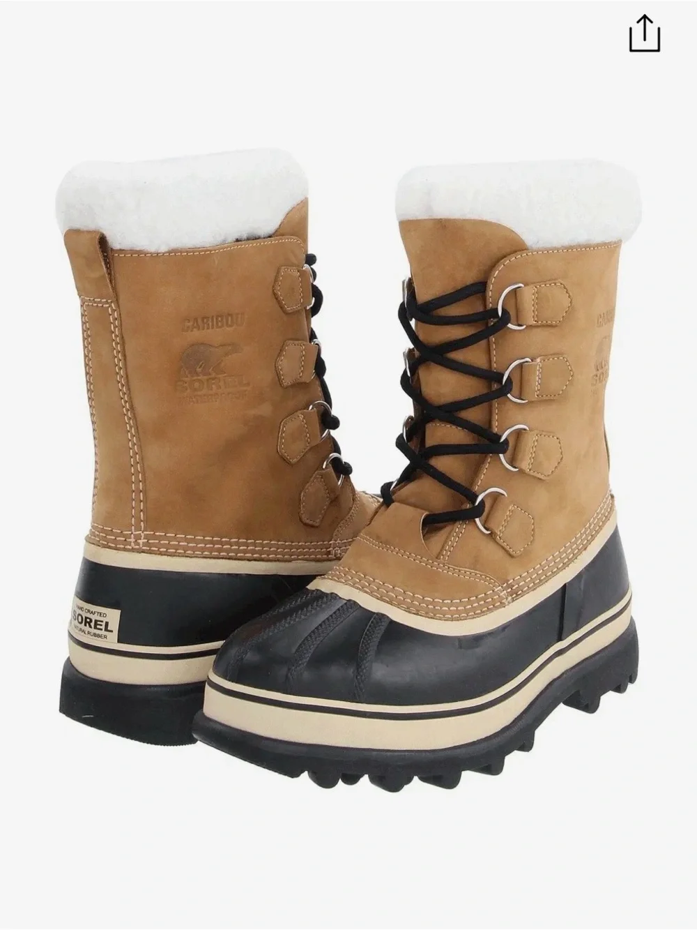 ✨Worn Once! ✨ Women’s Sorel Caribou Waterproof winter boots! 🛑Runs big!!